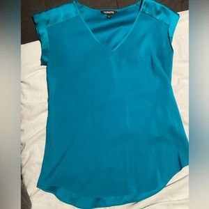 Turquoise small blouse